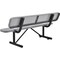 Global Industrial 72 Picnic Bench With Backrest, Gray 694557GY - alternate 2